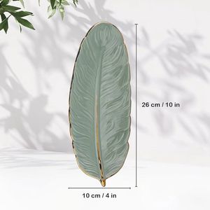 Elegante Keramische Sieradenschaal - Stijlvol en Veelzijdig - 1 stuk - Goud/Wit