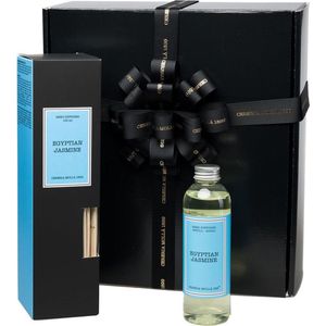 Cereria Mollà 1899 Giftset Cadeau dos Box Geschenkenset Mikado Geurstokjes 100ml met refill navulling 200 ml Egyptian Jasmine ideaal cadeau romantiek valentijn verjaardag moeder bloemen lentefris jasmijn