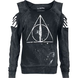Harry Potter Deathly Hallows Dames Sweatshirts - zwart - S