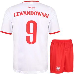 Polen Lewandowski Voetbaltenue - Voetbaltenue Kinderen - Shirt en Broekje - Jongens en Meisjes - Volwassenen - Heren en Dames-S