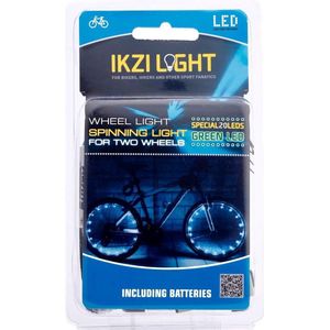 Wielverlichting IKZI voor 2 wielen - groene leds