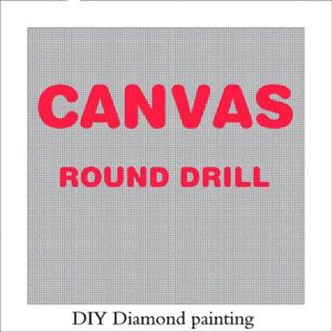 Diamond Painting Lege Canvas - 50x70 cm - Voor Ronde steentjes - Doorzichtige beschermfolie