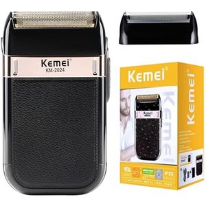 Draadloos en Oplaadbaar Elektrisch Scheerapparaat voor Mannen - Ideaal voor Reizen en Gebruik met Water