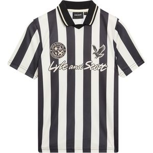 Lyle & Scott - Jongens polo - Maat 7/8 - Jongens - ZWART -