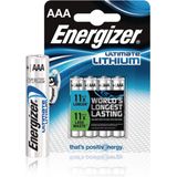 Energizer Ulitmate Lithium AAA - FR3 - FR03 Batterijen - 4 stuks