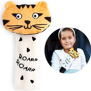 Milk&Moo Skater Cheetah Auto Gordel Beschermer Kinderen - Peuter Gordelkussen - Kinder Gordel Auto - Gordelkussen voor kinderen