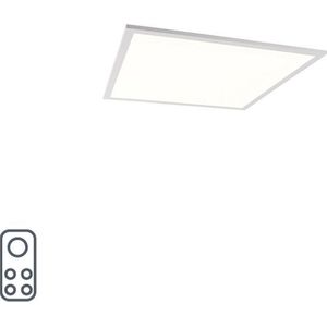 QAZQA liv - Moderne Dimbare LED paneel | Plafondlamp met Dimmer - 1 lichts - L 60 cm - Wit - Woonkamer | Slaapkamer | Keuken