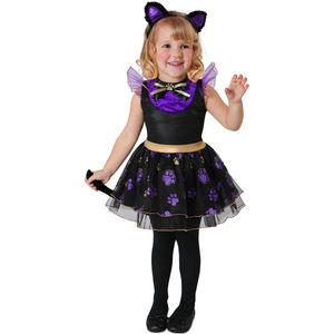 VIVING COSTUMES / JUINSA - Baby paarse kat vermomming - 3 - 4 jaar