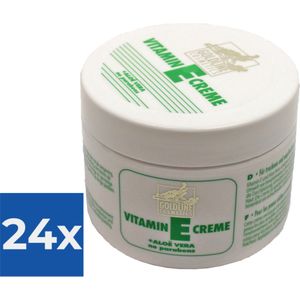 Goldline Vitamine-E met Aloë Vera voor de gevoelige Huid - 250 ml - Bodycrème - Voordeelverpakking 24 stuks