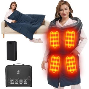 Equivera Warmtedeken Stoel - Warmtekussen - Warmtedeken Stoel Draadloos - Stoelverwarmer - Stoelverwarming Thuis