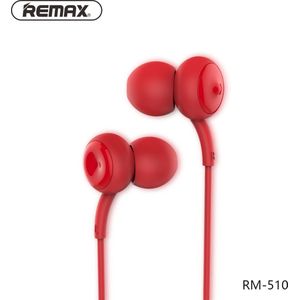 Remax RM-510 Oordopjes In-Ear 3.5 mm draadgebonden -Rood Mic
