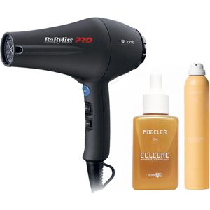 Babyliss PRO Warme luchtborstel Ceramic 32mm + Schwarzkopf OSiS+ Flatliner 200ml