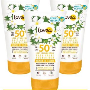 Lovea Sun Zonnebrand Melk SPF 50+ 150 ml - 3x 150 ml - Voordeelverpakking