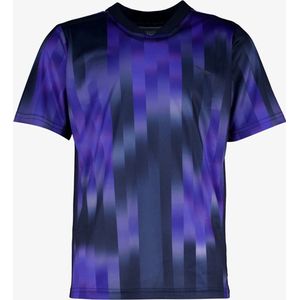 Dutchy Dry kinder voetbal T-shirt met print blauw - Maat 140