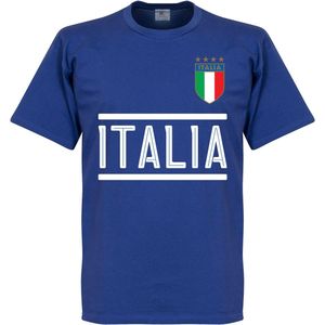 Italië Team T-Shirt - Blauw - Kinderen - 152