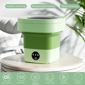 Opvouwbare Mini-wasmachine - 3 modi, capaciteit 65 l, antibacterieel blauw licht - Draagbare reiswasmachine voor ondergoed en sokken - Automatische campingwasmachine