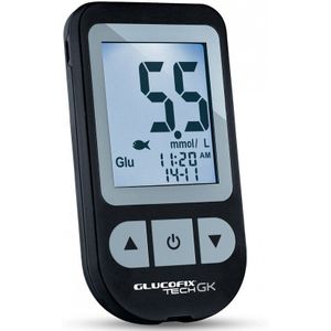 Glucofix Tech GK - Glucosemeter - Wit - Inclusief Prikpen en Lancetten
