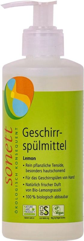 Afwasmiddel citroen 300ml, natuurlijk afwasmiddel, ecologisch afwasmiddel