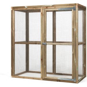 Wood Selections Kattenren Wim - Kattenrennen - Kattenhuis - kattenkooi - Kattenhok - Dierenverblijf - Buitenren - Kattenverblijf voor buiten