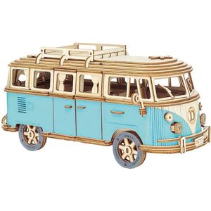 Livano Bouwpakket Hout - Kinderen - Volwassenen - Bouwpakketten Volwassenen - Auto - Vrachtwagen - Houten Puzzel - 3D - Camper