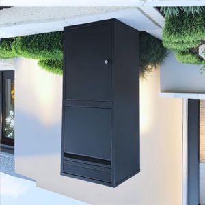 Pakketbox - Pakketbrievenbus - Bezorgbox - Zwart - Tuin