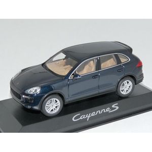 Porsche Cayenne S 2014 (Donkerblauw) 1/43 Minichamps - Modelauto - Schaalmodel - Miniatuurauto