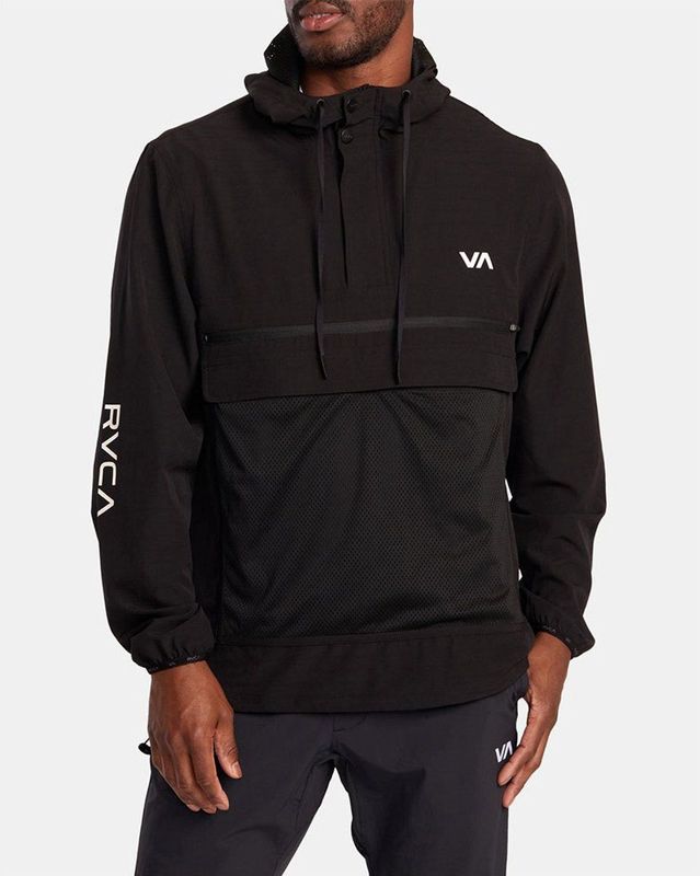 Rvca - VA Sport - Anorak Jas - Zwart - Gerecycled Polyester
