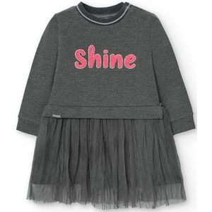 Boboli - Fleece Combined - Jurk - Grijs