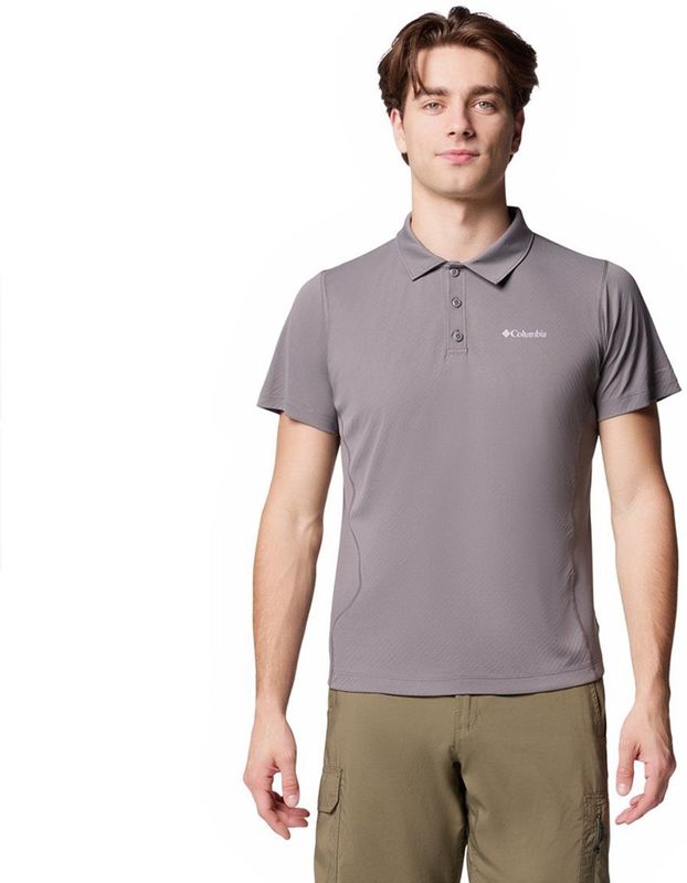 Columbia - Zero Rules Light - Poloshirt - Stadsgrijs - 100% Polyester