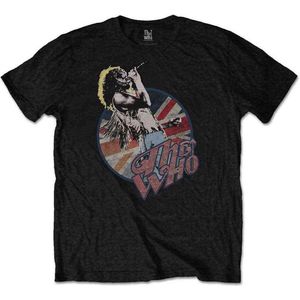 The Who - Roger Vintage Pose Heren T-shirt - S - Zwart