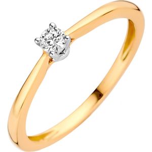 Blush Diamonds Dames Ring Goud - Goud - 16.00 mm / maat 50