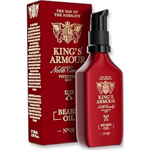 King's Armour - Baardolie - 50ml - Voedend en Hydraterend - Luxe Formule