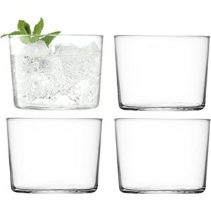 L.S.A. - Gio Tumbler Glas 220 ml Set van 4 Stuks - Glas - Transparant