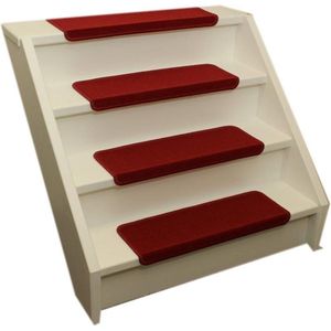 Trapmatten 15x Elite Rood 56x17x3,5  Recht