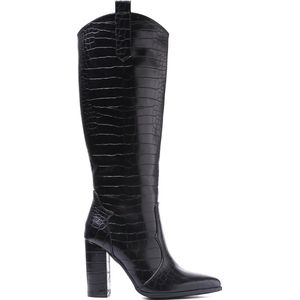 Smile Favorites® Dames Laarzen - Zwart - Imitatieleer - Maat 36 -