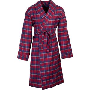 Flanellen Heren Kamerjas Klassiek Engels Tartan Ruit Motief - 100% Katoen - Rood Maat L