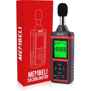 Membeli Decibelmeter - 30 dB tot 130 dB - Incl. Beschermhoes - Kleine digitale Db Meter - Professionele Geluidsmeter - 31.5 Hz tot 8 KHz - LCD Scherm