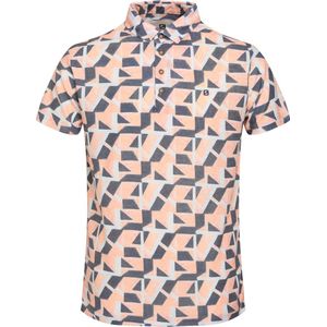 Gabbiano Poloshirt Polo Jersey Geometric Printed 234542 972 Soft Peach Mannen Maat - XXL