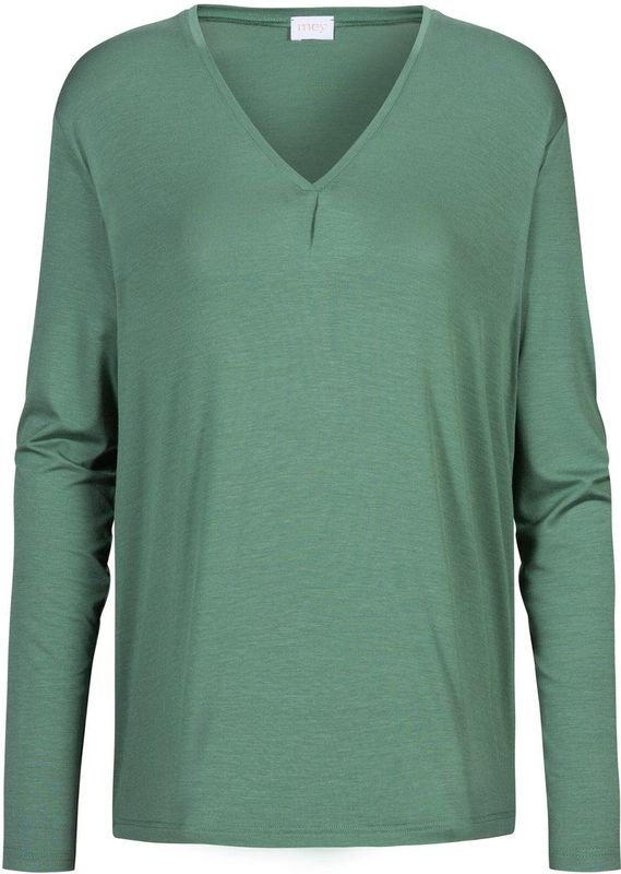 mey - T-shirt met Lange Mouwen - Peat Moss - Serie Pure Chic