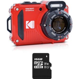 Kodak - Pixpro WPZ2 - Digitale Camera - Rood - 16 MP, Waterdicht tot 15 m, Video 720p, LCD 2,7 inch