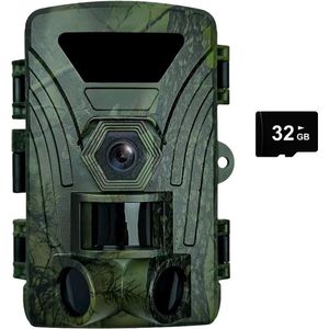 DailySupplies® Wildcamera met Nachtzicht - Buitencamera voor Buiten - Waterdicht - Wifi - 4K -Legergroen
