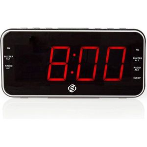 Equivera Wekkerradio Op Netstroom - Klokradio - Wekkerradio - Klokradio Met Wekker - Wekkerradio Dab - Wekker Dab Radio