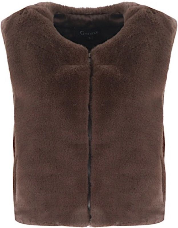 G-Maxx - Lalita - Gilet - Dark Brown