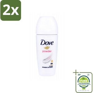 Dove - Deodorant Roller - Powder Soft - Zacht en Verzorgend - 50 ml - Voordeelverpakking - 2 stuks - Dove deodorant - Deodorant roller