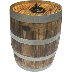 The Weighted Mini Barrel / Deurstopper van Houten Vat / ManCave / Decoratie Vaatje / Stoer / Cadeau