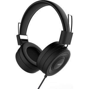 Remax RM-805 Over-Ear Koptelefoon - Bedraad Hi-Fi Headset met Memory Foam & Opvouwbaar Design - Diep Geluid voor Muziek & Gaming - 3.5mm Jack - Zwart