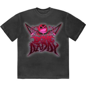 Disney The Nightmare Before Christmas - Bone Daddy Heren T-shirt - S - Zwart