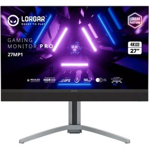 Lorgar 27MP1 Pro Gaming Monitor 27 Inch UHD MiniLED - 160Hz – HDR1000 – 1ms – FreeSync – 2.1 Audio - RGB - 1000 Nits - USB-C 90W