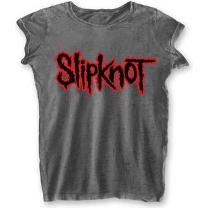 Slipknot - Logo Dames T-shirt - 2XL - Grijs
