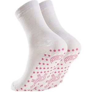 Livano Zelf Verwarmende Sokken - (Niet Elektrisch) - Huissokken - Warme Sokken - Dames - Heren - Maat 35 - 43 - Wit